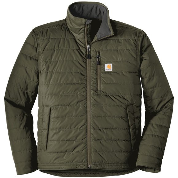(NWT) Carhartt Mens Gilliam Zip Up Puff Coat Jacket Military Green